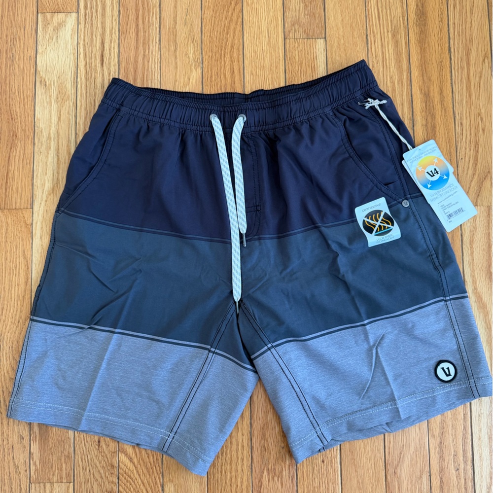 Vuori Kore Lined Shorts - 7” inseam - Medium & Large - Black and Gray
